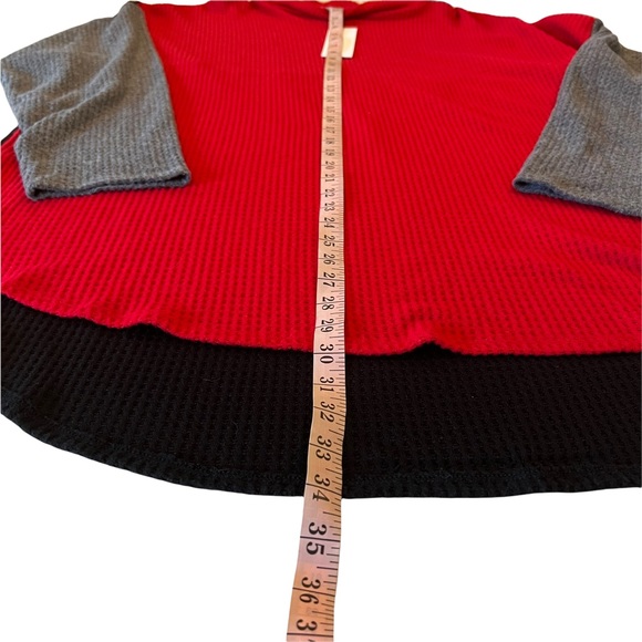 Calvin Klein Mockneck Colorblock Waffle Knit Top Size 2X Plus - Picture 4 of 16
